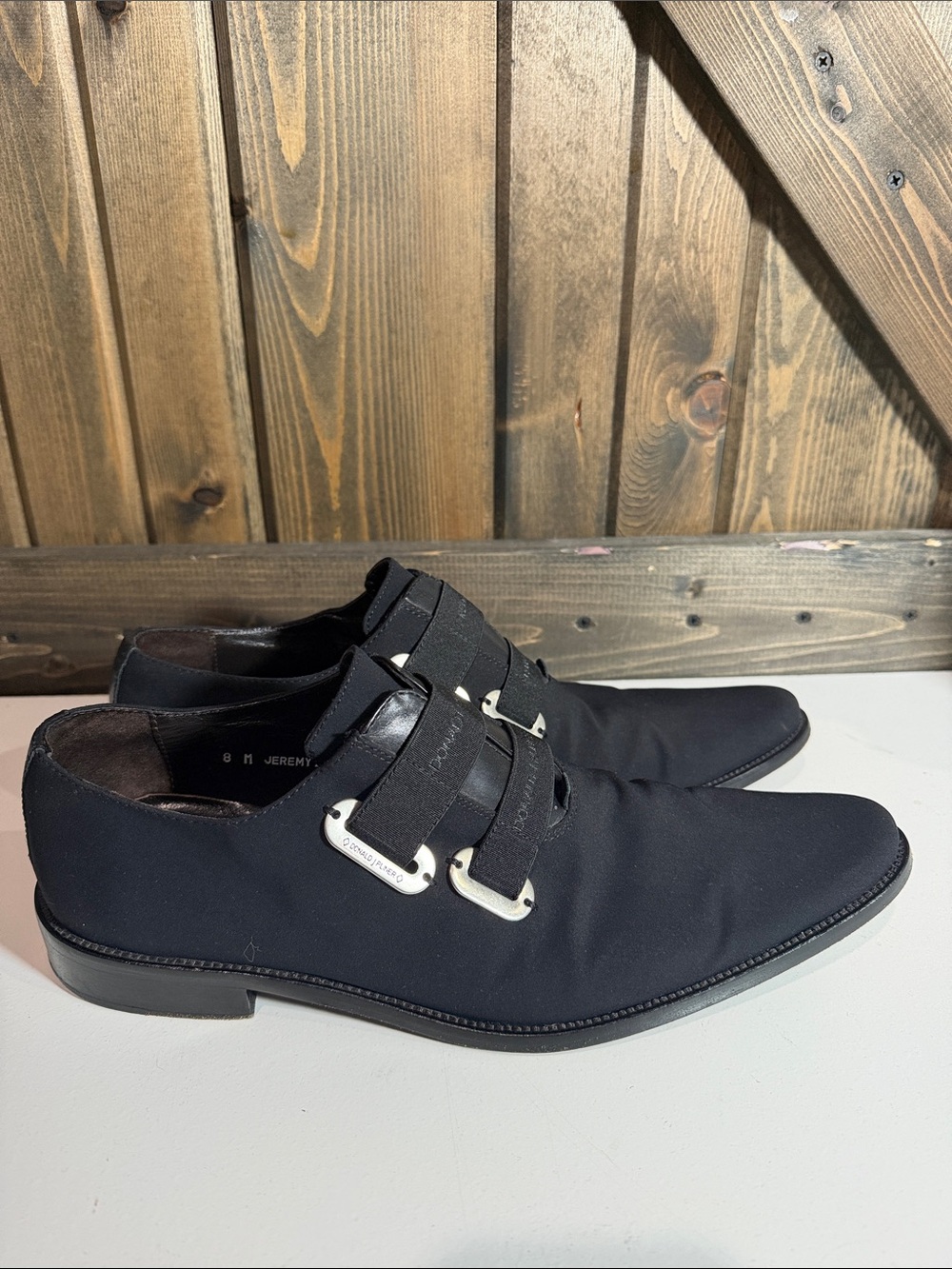 Donald J. Pliner Men's Black Double-Strap Monk Oxfords - Picture 4 of 7